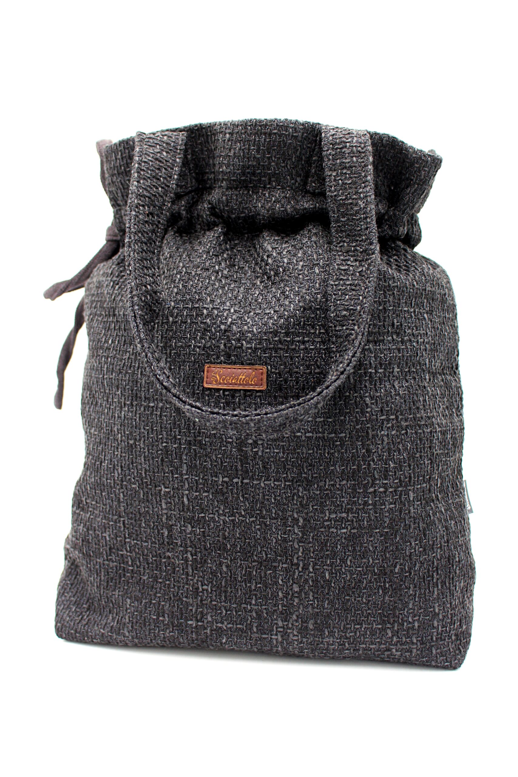 Handmade shoulder bag, dark graphite - Image 4