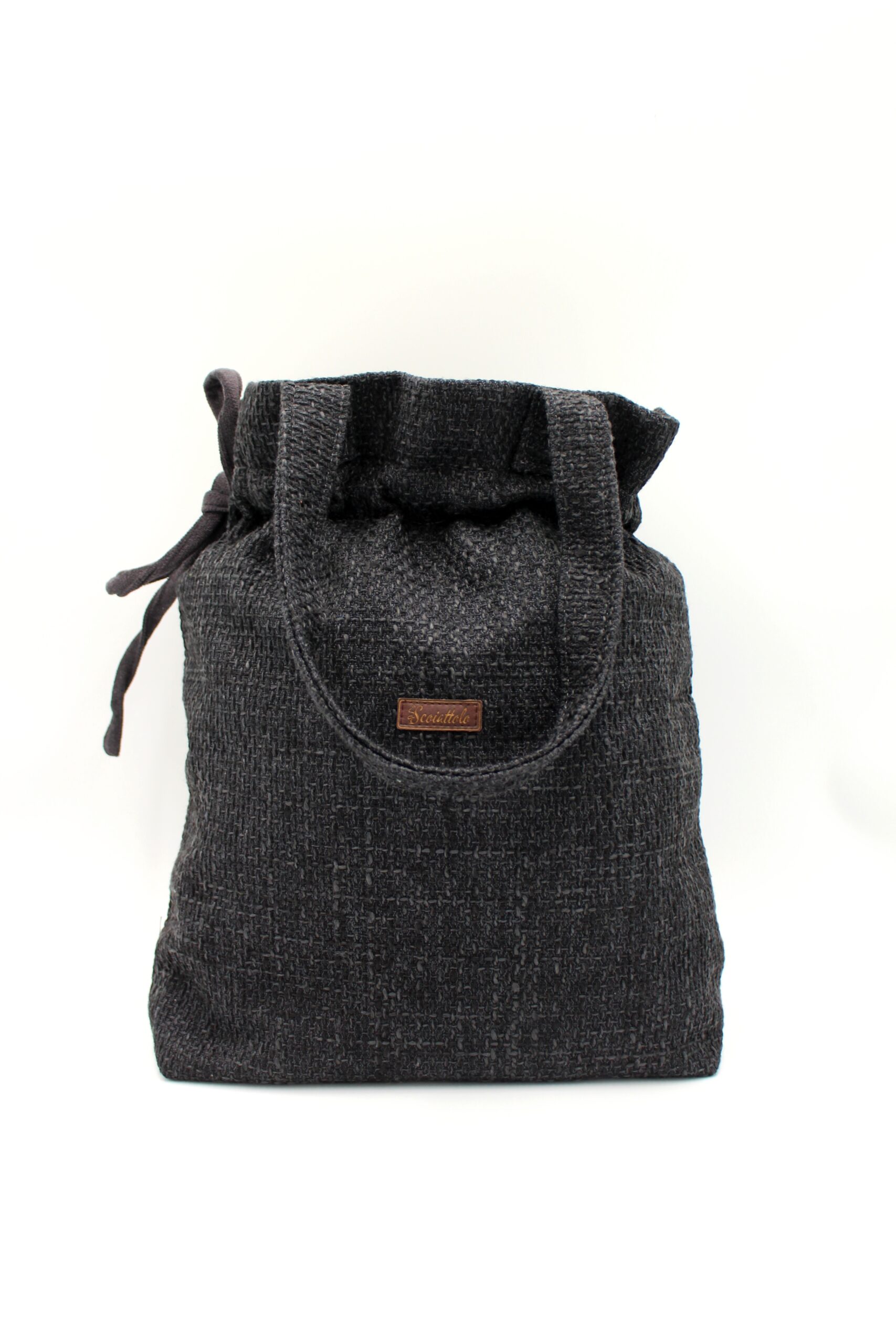 Torba na ramię handmade ciemny grafit