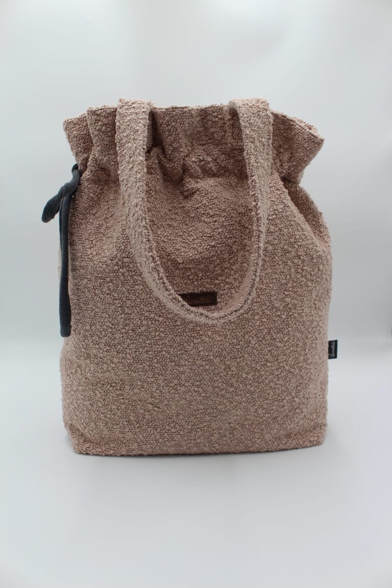Pudrowo różowa torba shopper