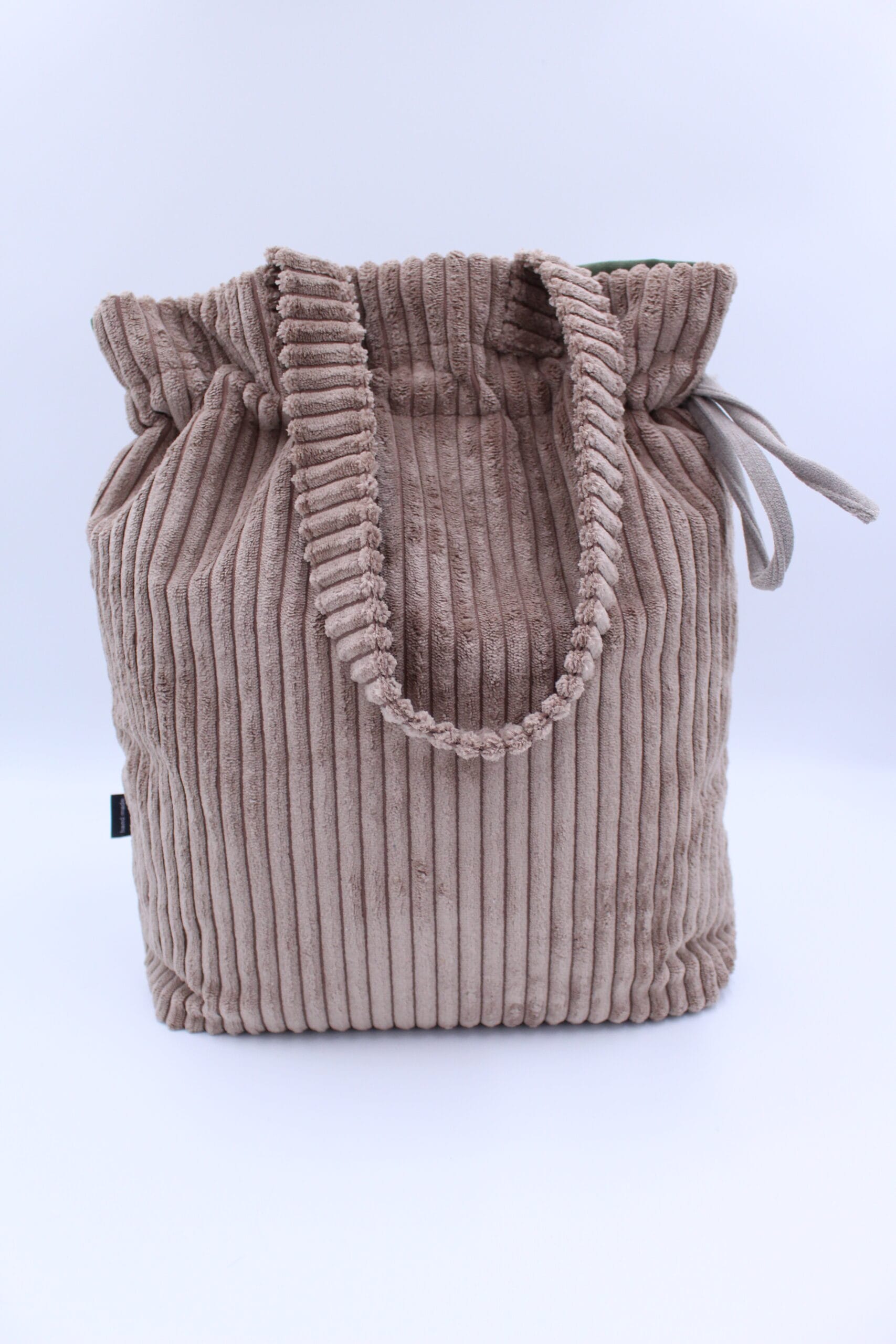 Torba shopper patchwork leśna zieleń i brąz 4 Torba shopper patchwork leśna zieleń i brąz - obrazek 4